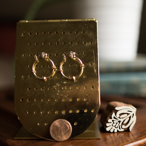 Gold Hoops - Picture 2 of 2